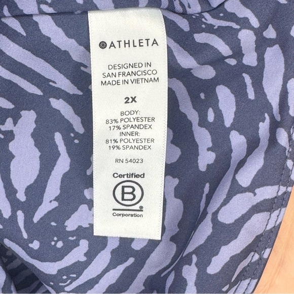 Athleta Ace Printed Tennis Skort in Fiji Medieval Violet Purple Size 2X - Picture 12 of 12